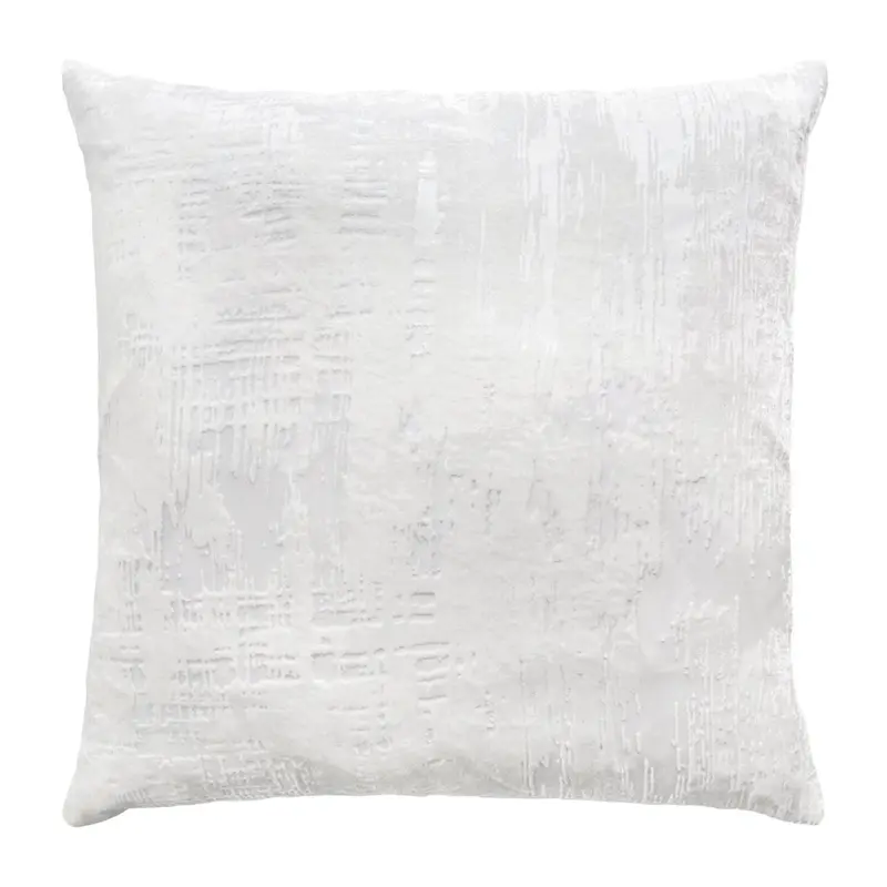 Brush Stroke White Velvet Pillows by Kevin OBrien Studio