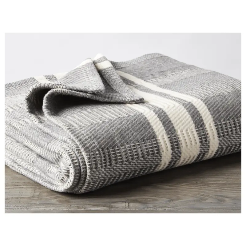 Cirrus Gray Organic Throw