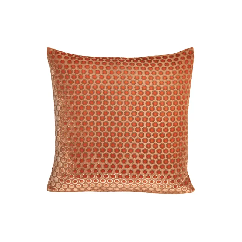 Dots Velvet Mango Pillows by Kevin OBrien Studio