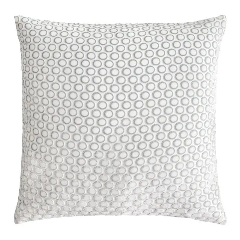 Dots White Velvet Pillows by Kevin OBrien Studio