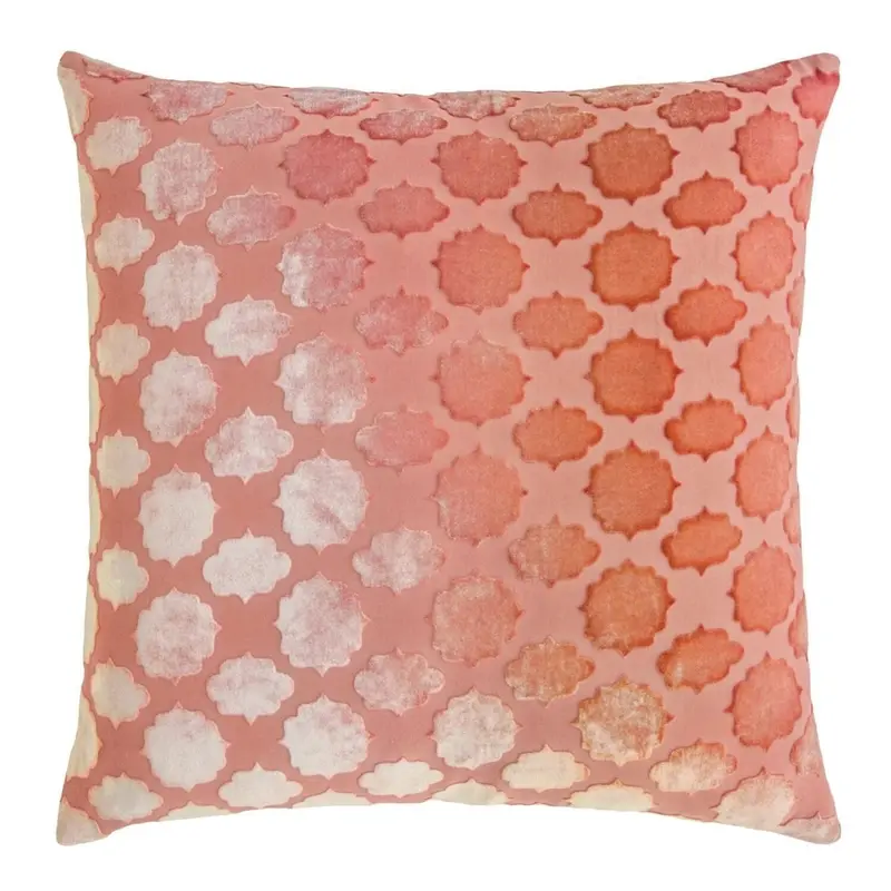 Mango Mod Fretwork Velvet Pillows by Kevin OBrien Studio