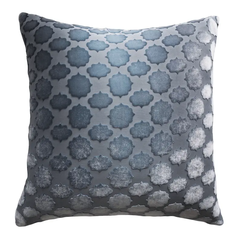 Mod Fretwork Velvet Dusk Pillows by Kevin OBrien Studio