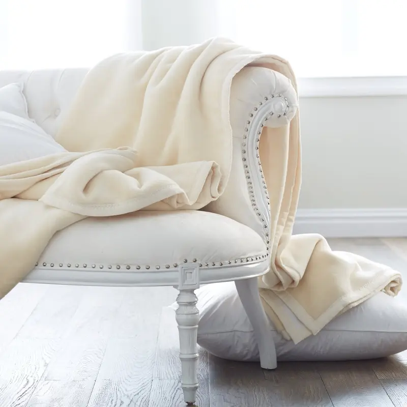 Reversible Tonal Cotton Blanket by Scandia Home