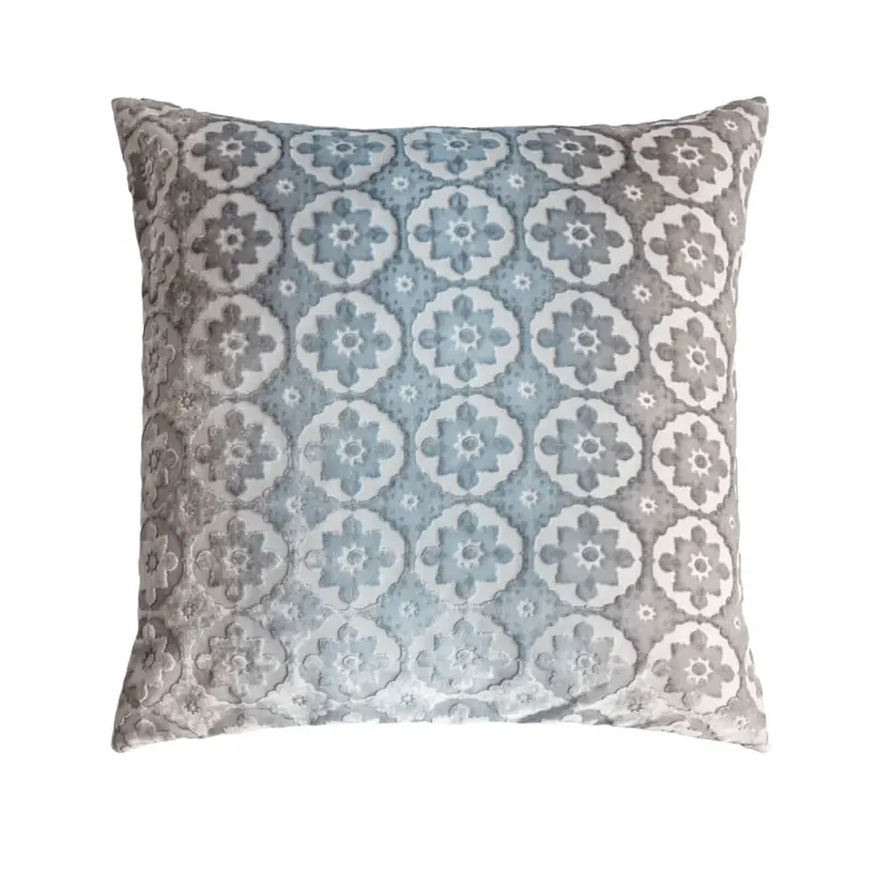 Small Moroccan Velvet Robin's Egg Pillows by Kevin OBrien Studio