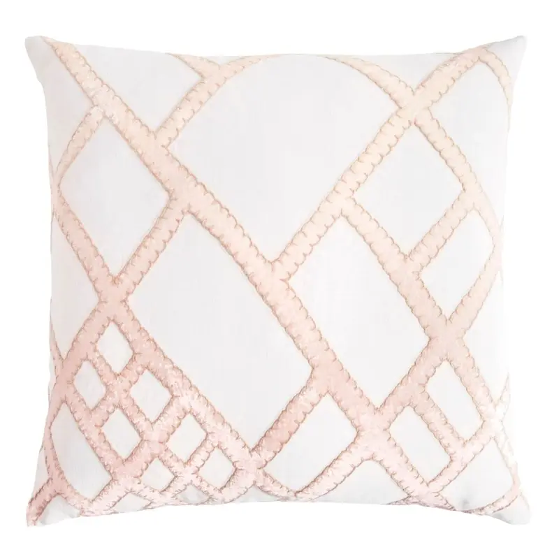 Blossom Net Velvet Appliqu Pillow by Kevin O'Brien Studio
