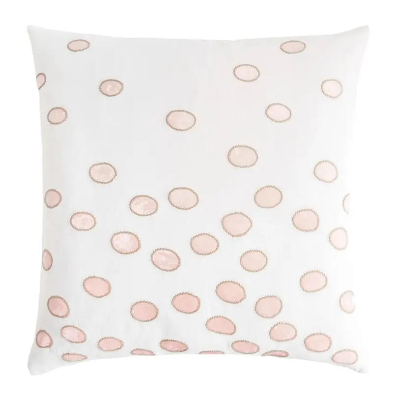 Blossom Ovals Velvet Appliqu Pillows by Kevin O'Brien Studio