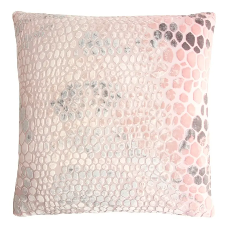 Blush Snakeskin Velvet Pillows by Kevin O'Brien Studio