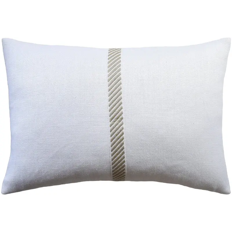 Cabana Tape Salt & Beach Lumbar Pillow by Ryan Studio