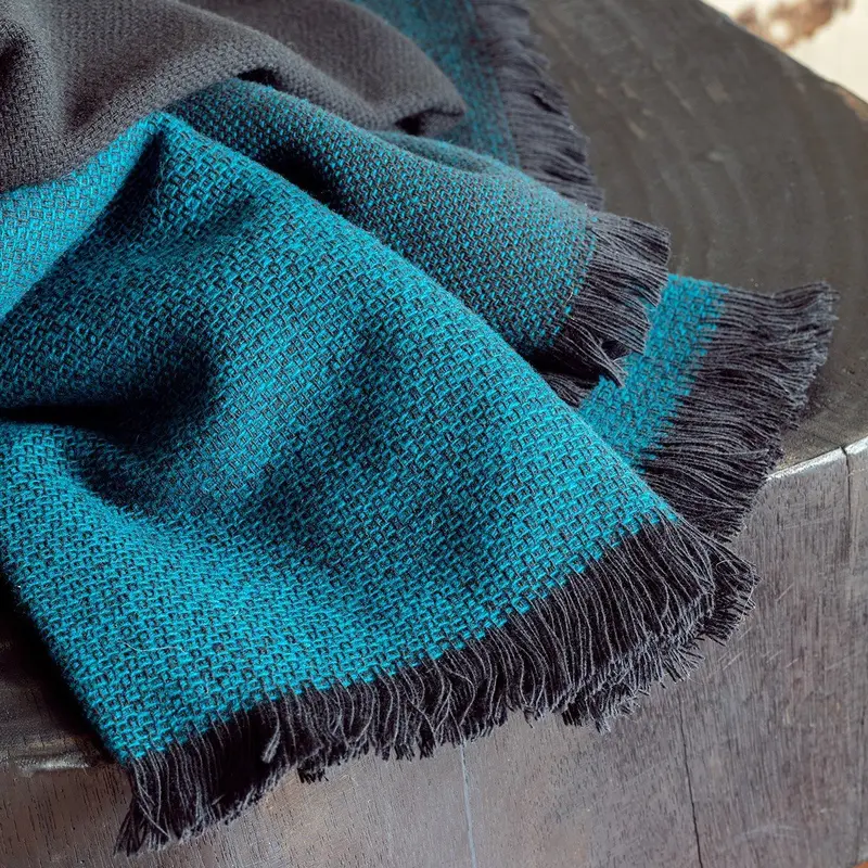 Duo Lagoon Throw by Le Jacquard Franais