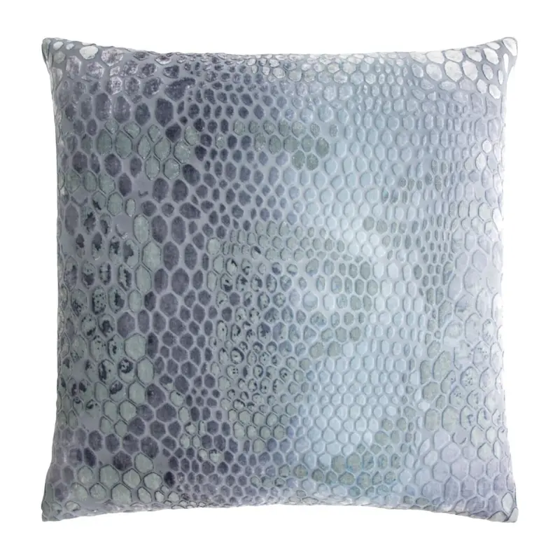 Dusk Snakeskin Velvet Dusk Pillows by Kevin O'Brien Studio