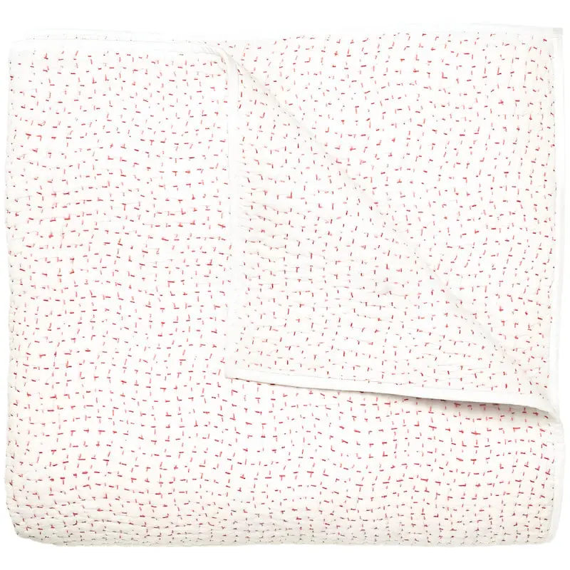 Hand Stitched Lotus Quilted Coverlets by John Robshaw