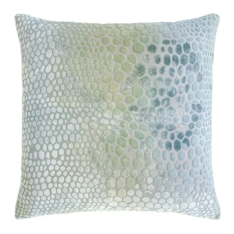 Ice Snakeskin Velvet Pillows by Kevin O'Brien Studio