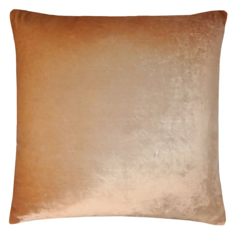 Ombre Gold Beige Velvet Pillows by Kevin OBrien Studio