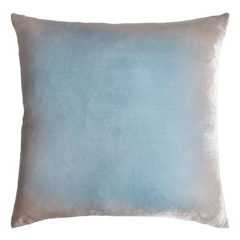 Robins Egg Ombre Velvet Pillows by Kevin OBrien Studio