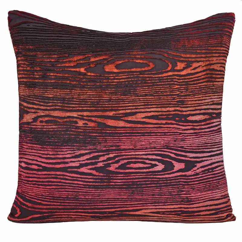 Wildberry Woodgrain Velvet Pillows by Kevin OBrien Studio