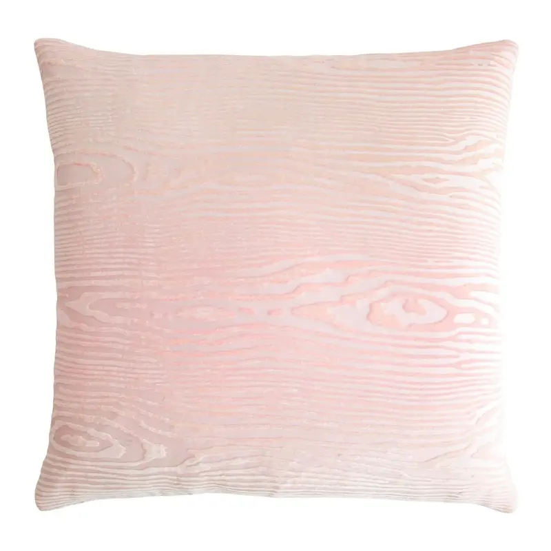 Woodgrain Velvet Blush Pillows by Kevin OBrien Studio