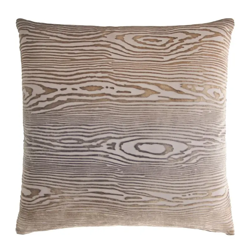 Woodgrain Velvet Coyote Pillows by Kevin OBrien Studio