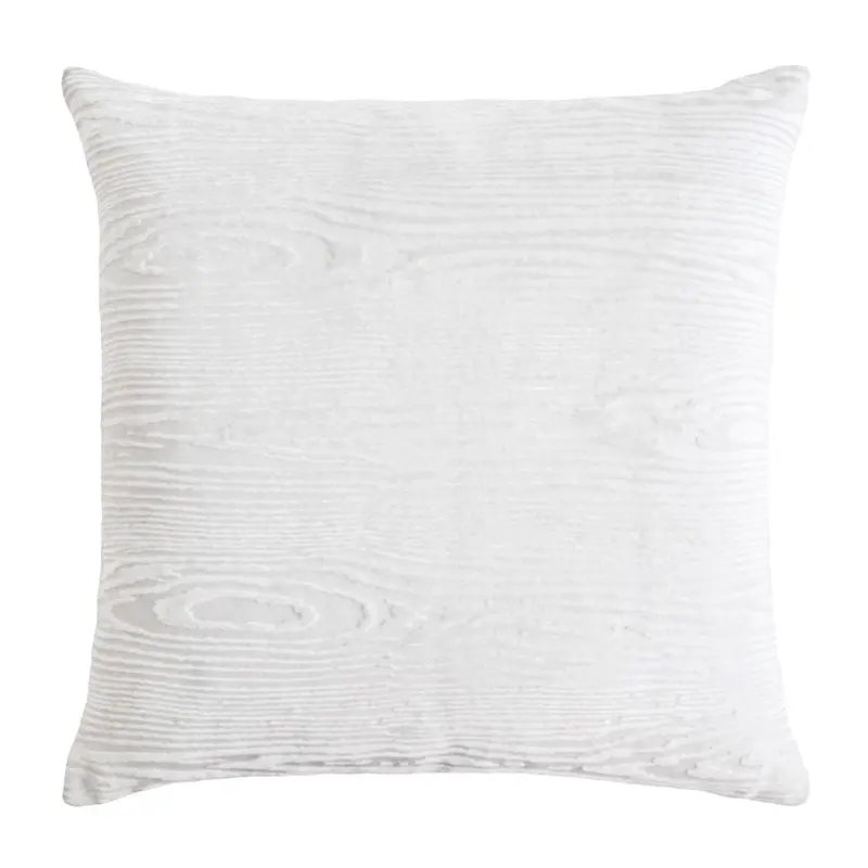 Woodgrain White Velvet Pillows by Kevin OBrien Studio