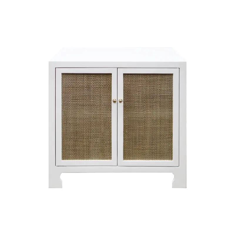 Alden White Cabinet by Worlds Away