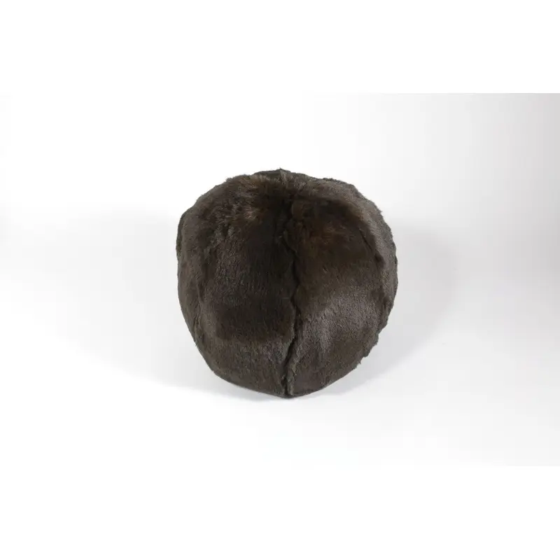 Chocolate Faux Fur Snowball by Evelyne Prlonge