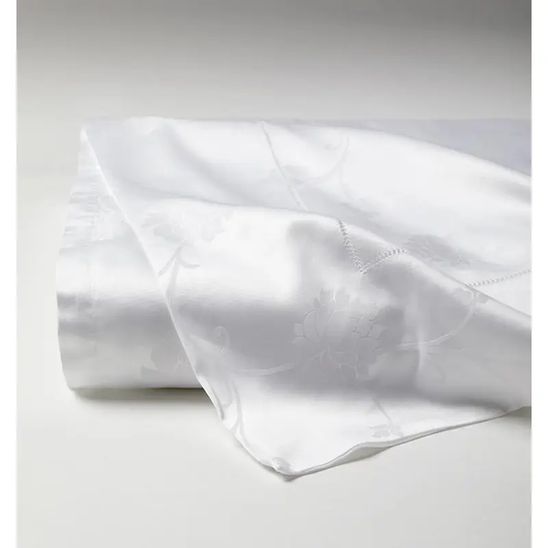 Giza 45 White Jacquard Sheet Set by Sferra