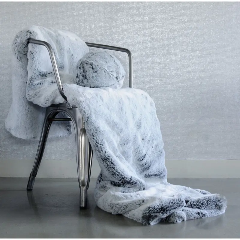Glacier Faux Fur Throw by Evelyne Prlonge