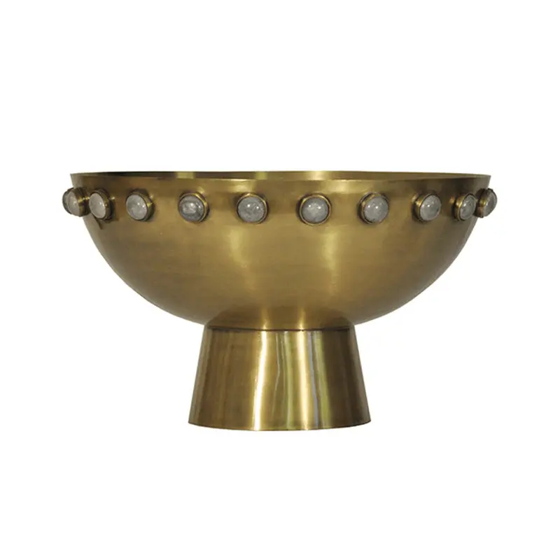 Harvey Antique Brass Bowl by Worlds Away