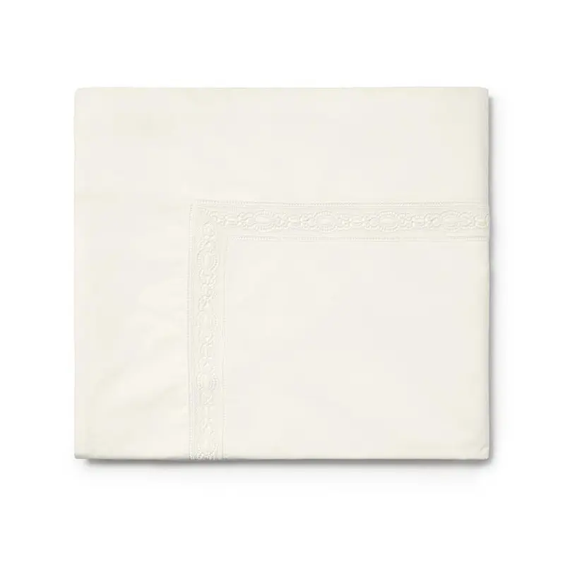 Ivory Giza 45 Lace Sheet Set by Sferra