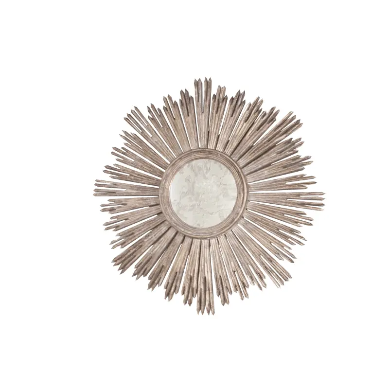 Margeaux Silver Starburst Mirror by Worlds Away