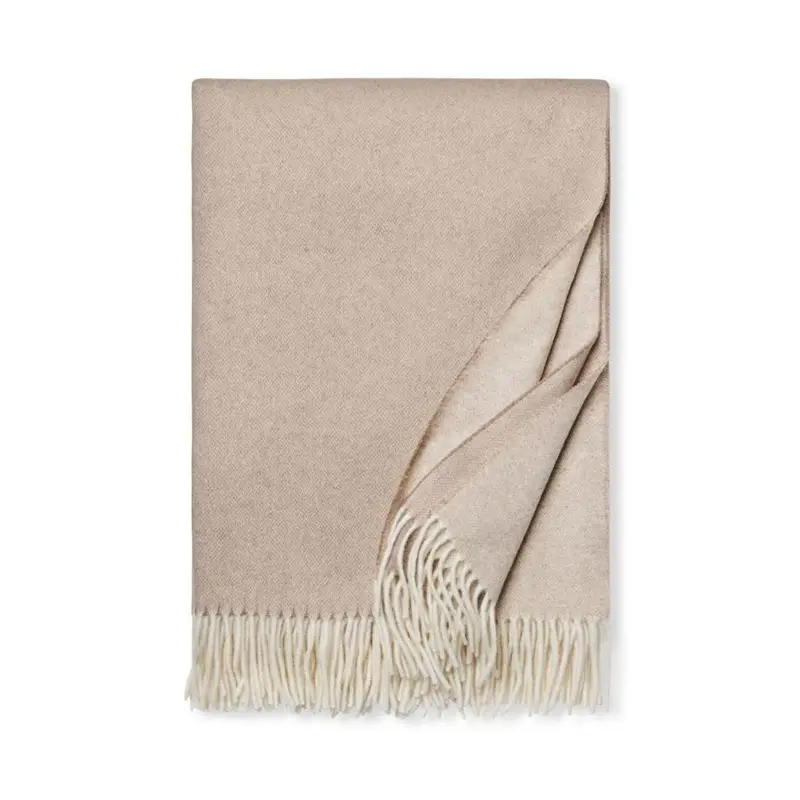 Renna Natural Cashmere Throw by Sferra
