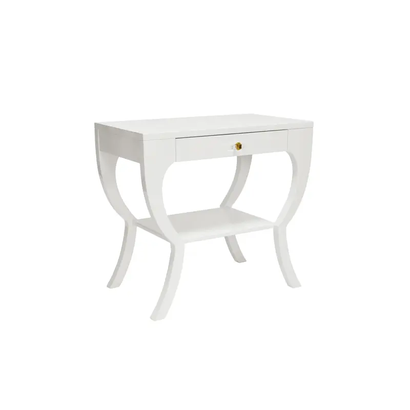 Sonya White Side Table by Worlds Away