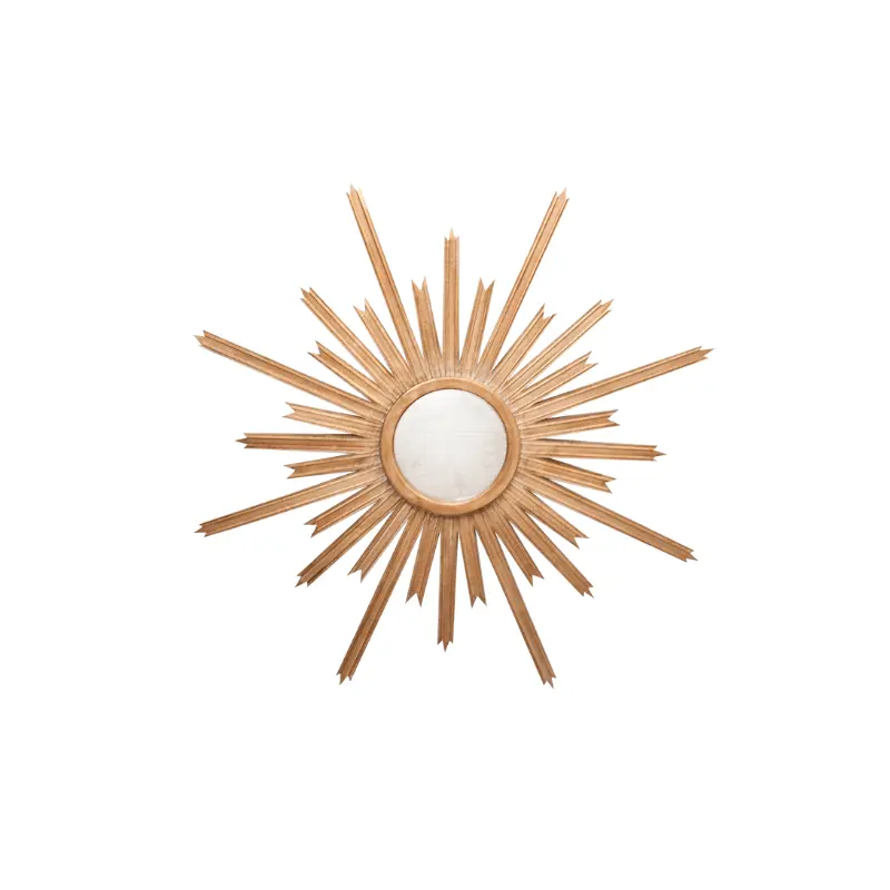 Starlata Gold Starburst Mirror by Worlds Away