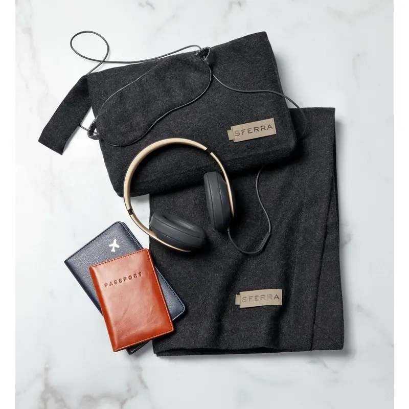 Viaggio Smoke Luxury Travel Set by Sferra