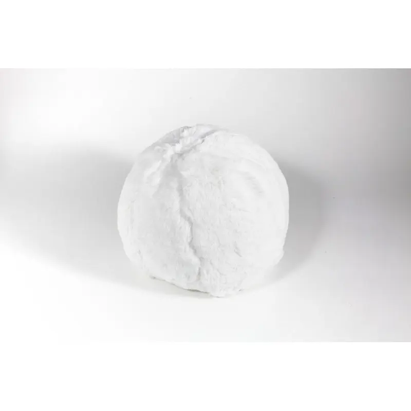 White Faux Fur Snowball by Evelyne Prlonge