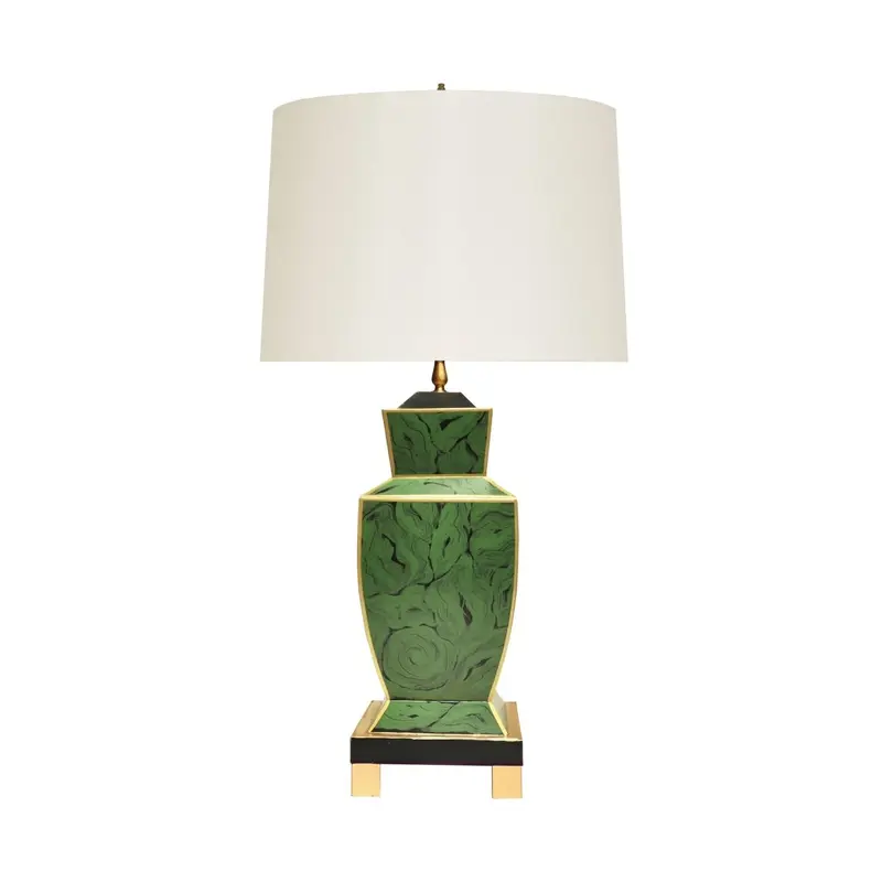 Bianca Malachite Table Lamp by Worlds Away