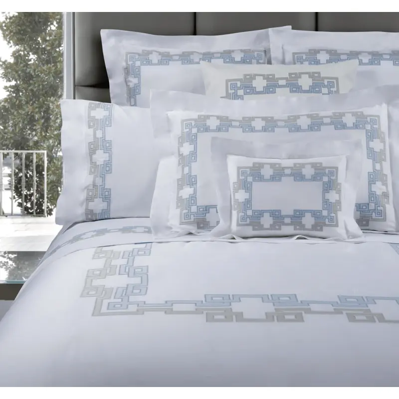 Carrara Embroidered Bedding by Dea Linens