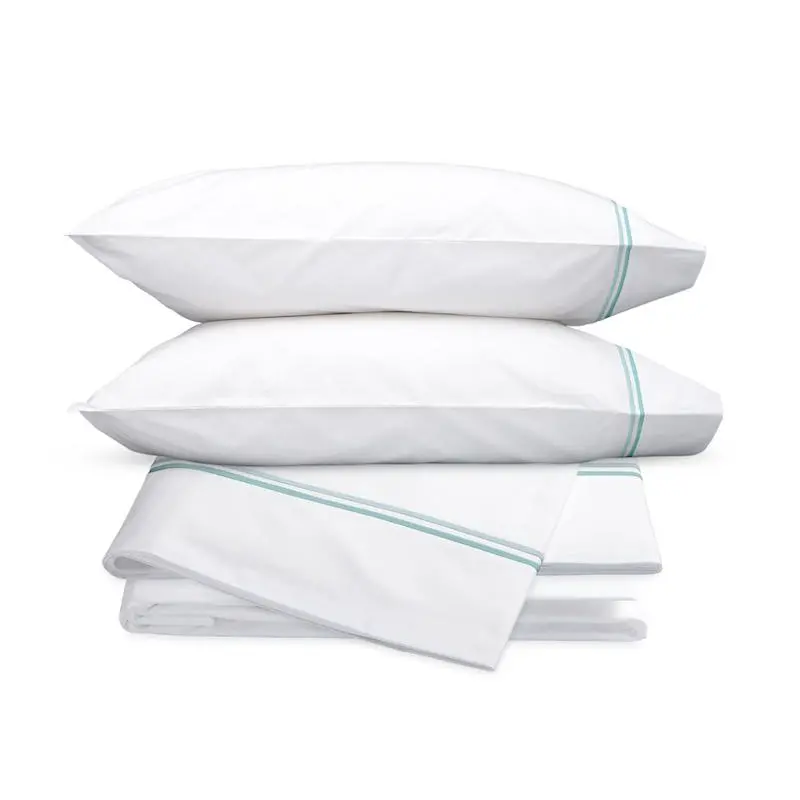 Essex Lagoon Embroidered Hotel Sheet Set by Matouk