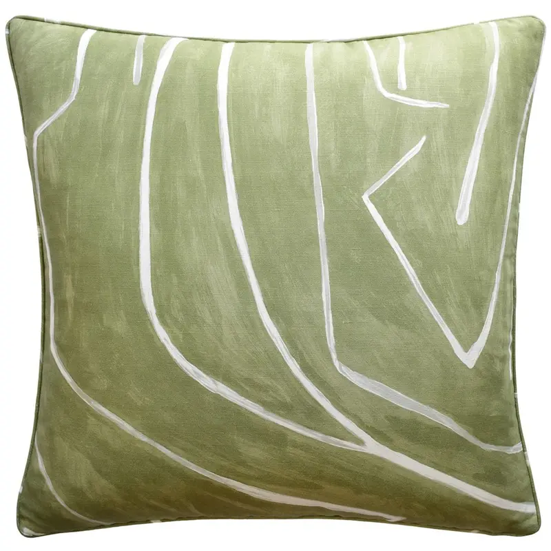 Graffito Fern Throw Pillow