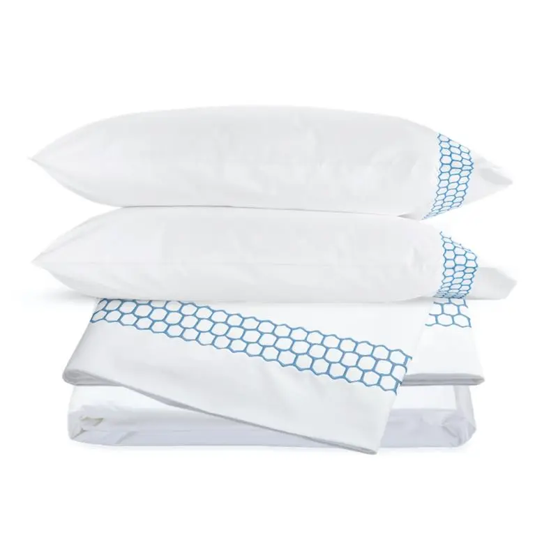 Liana Ocean Blue Sheet Set by Matouk