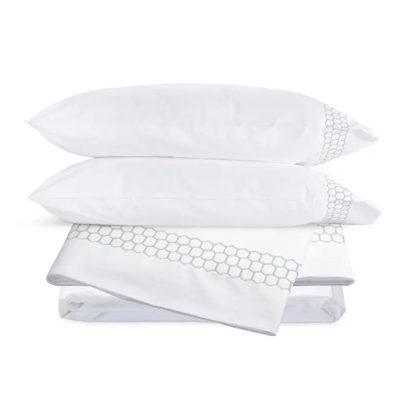 Liana Silver Sheet Set by Matouk