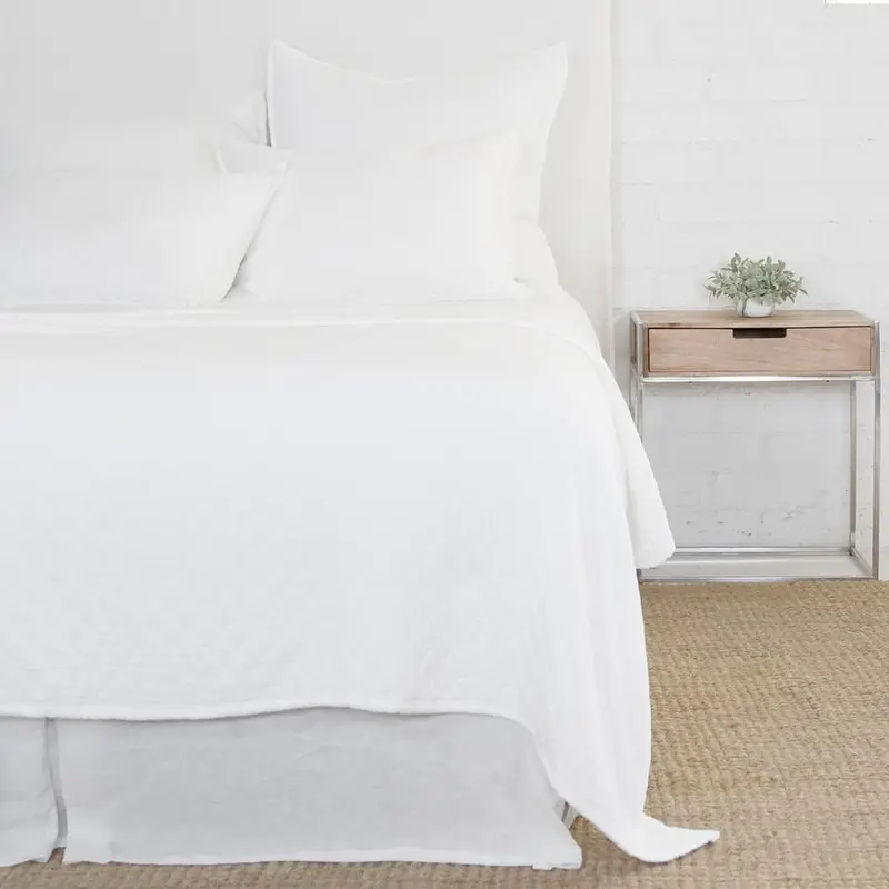 Ojai White Coverlet & Shams by Pom Pom at Home