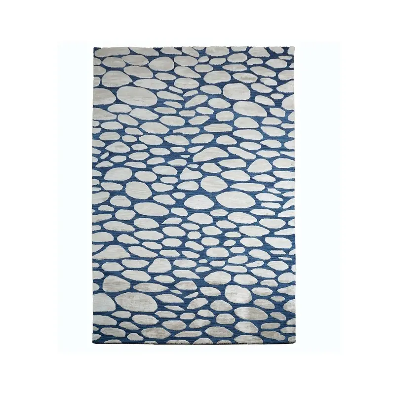 Pebble Woad Floor Rug by William Yeoward