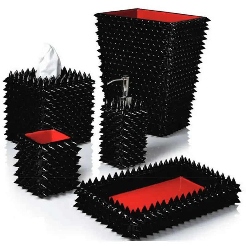 Quill Black Bath Accessories by Mike + Ally