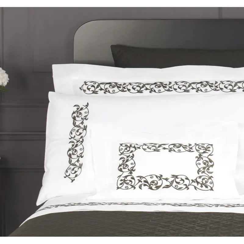 Ramages Embroidery Bedding by Dea Linens