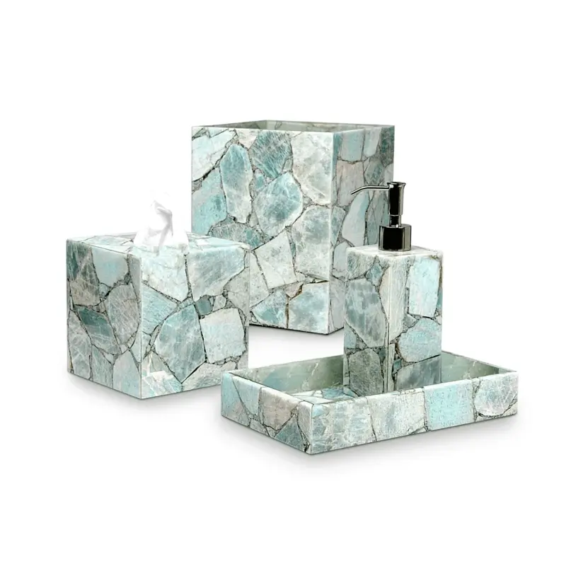 Taj Amazonite Bath Accessories by Mike + Ally