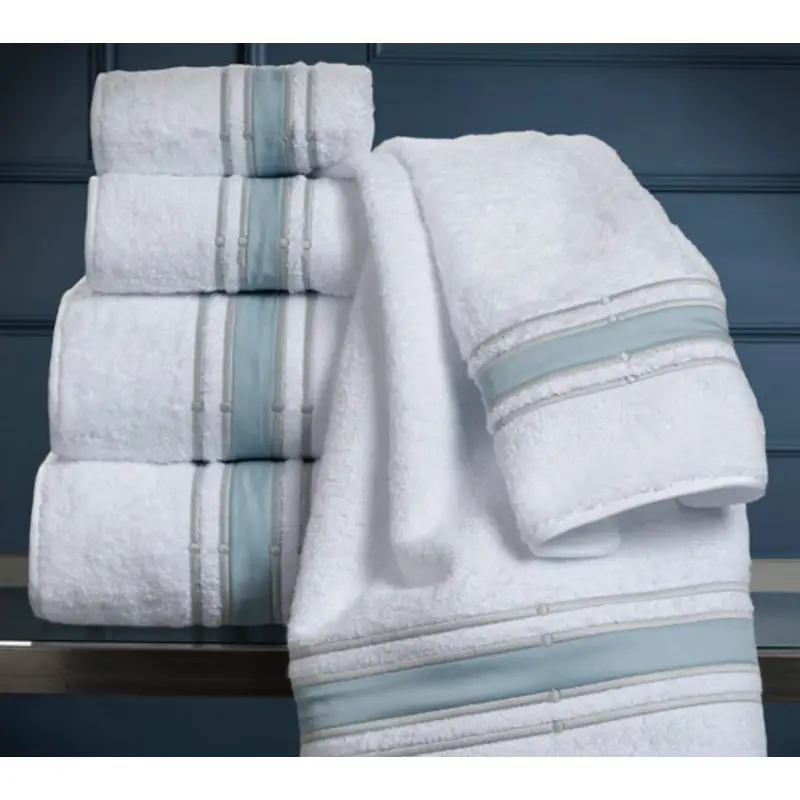 Parallele Embroidered Bath Towels by Dea Linens