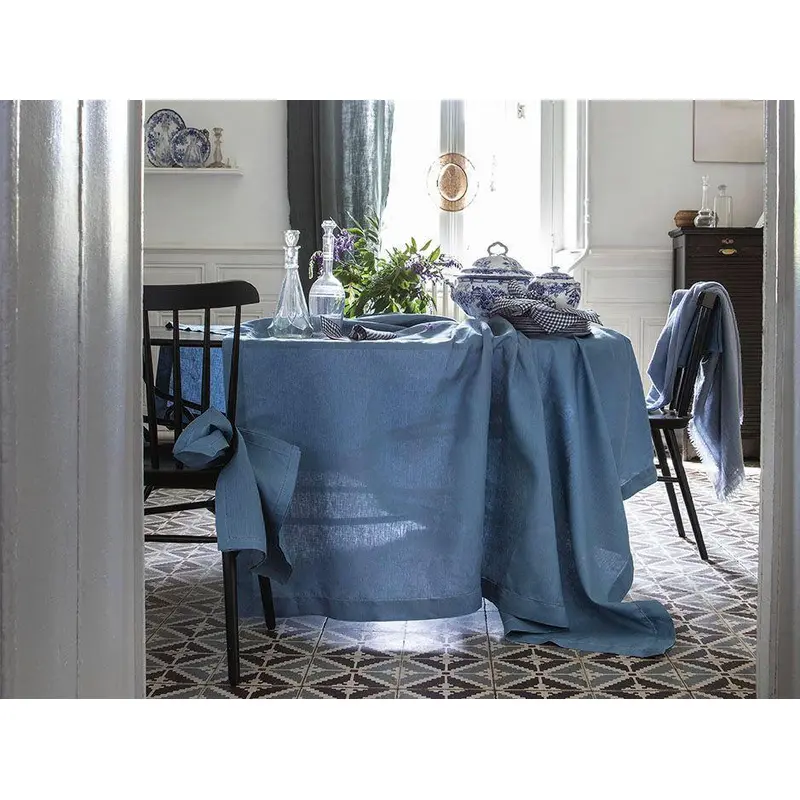 Florence Aegean Blue Table Linens by Alexandre Turpault