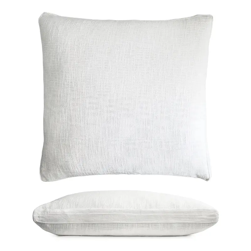 Chunky Knit White Euro Sham by Kevin O'Brien Studio