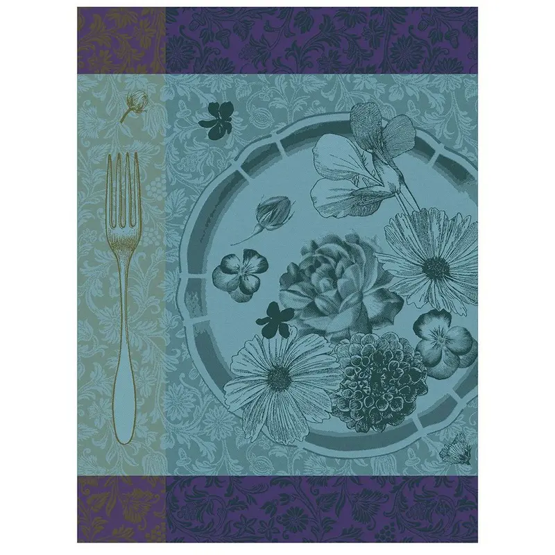 Fleurs  Croquer Chlorophyll Tea Towels by Le Jacquard Franais