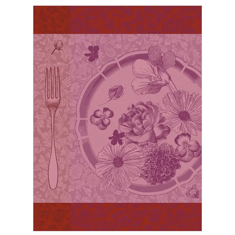 Fleurs  Croquer Flower Tea Towels by Le Jacquard Franais